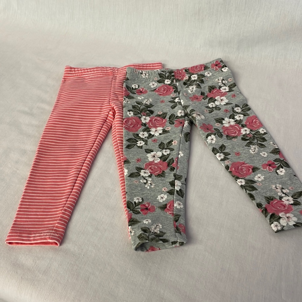 Carters leggings lot of 2 size 18 months